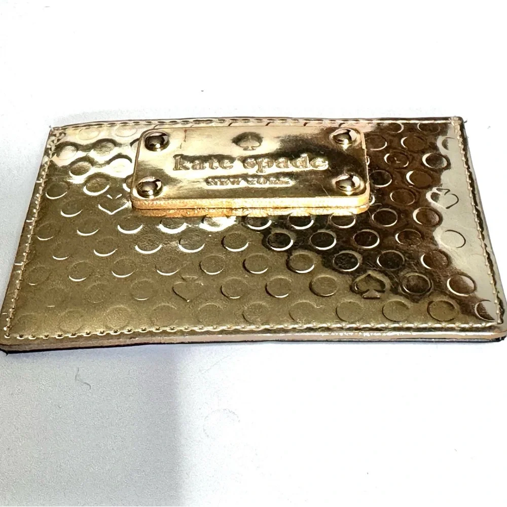 Kate Spade Gold Card Case - Picture 4 of 7